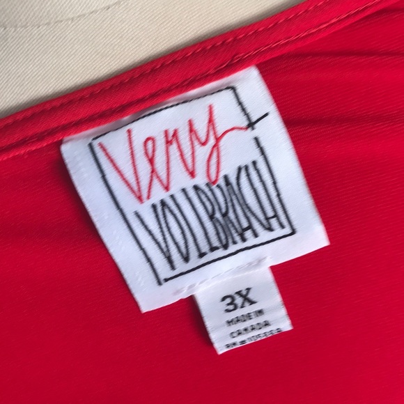 Very Vollbrach Red Knit Tank Top - Picture 5 of 7